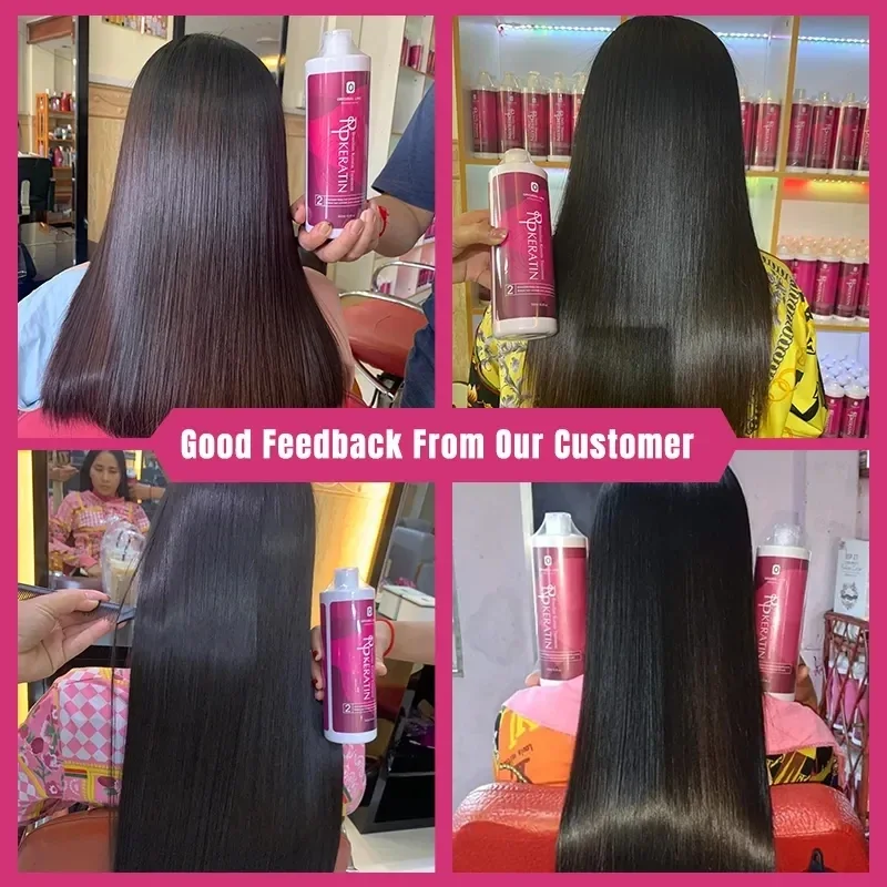 Professional Brazilian Keratin Hair Treatment Cream Straightening Smoothing Scalp Treatment Purifying Shampoo Hair Care