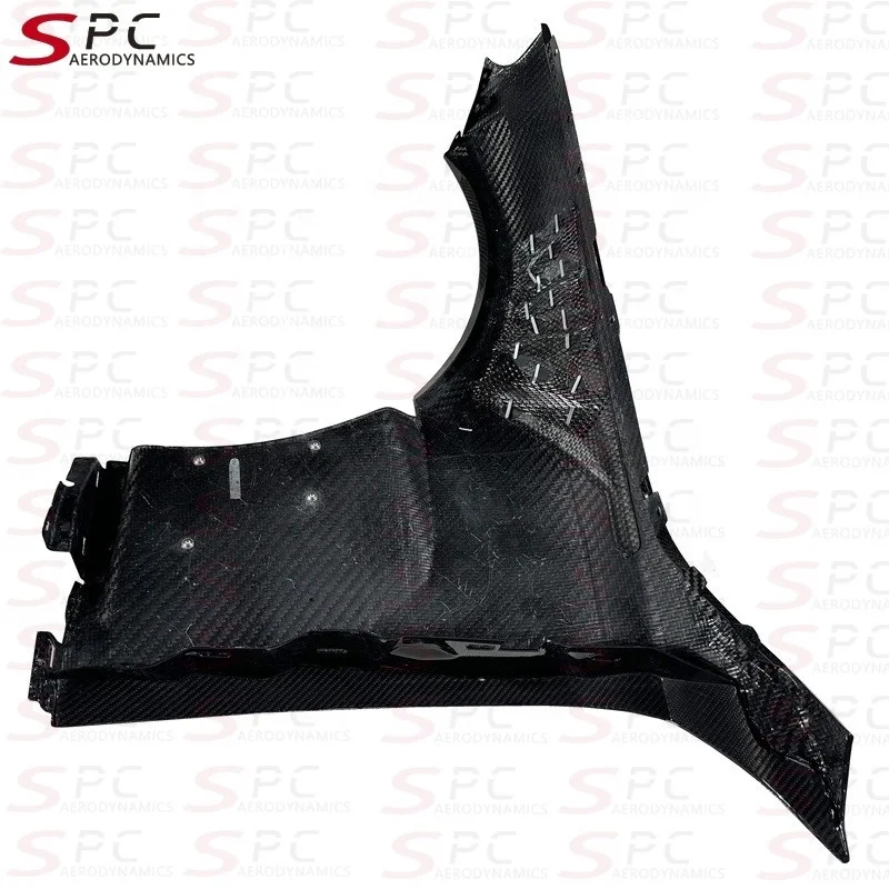 SPC M2 واقي الطين الأمامي من ألياف الكربون الجافة لسيارات BMW G87 Prepreg من ألياف الكربون بفتحات تهوية لسيارات BMW M2 G87 طقم هيكل الجناح الأمامي