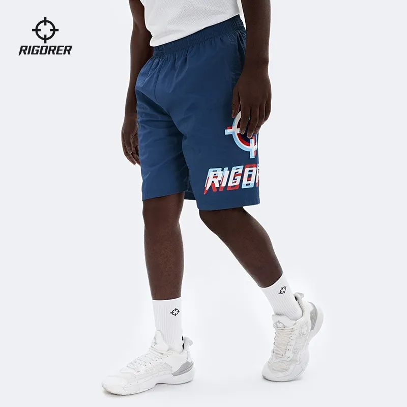 

RIGORER Summer Woven Five-point Pants Men's Basketball Shorts Loose Shooting Sports Breathable Quick-drying Shorts [Z123111517]