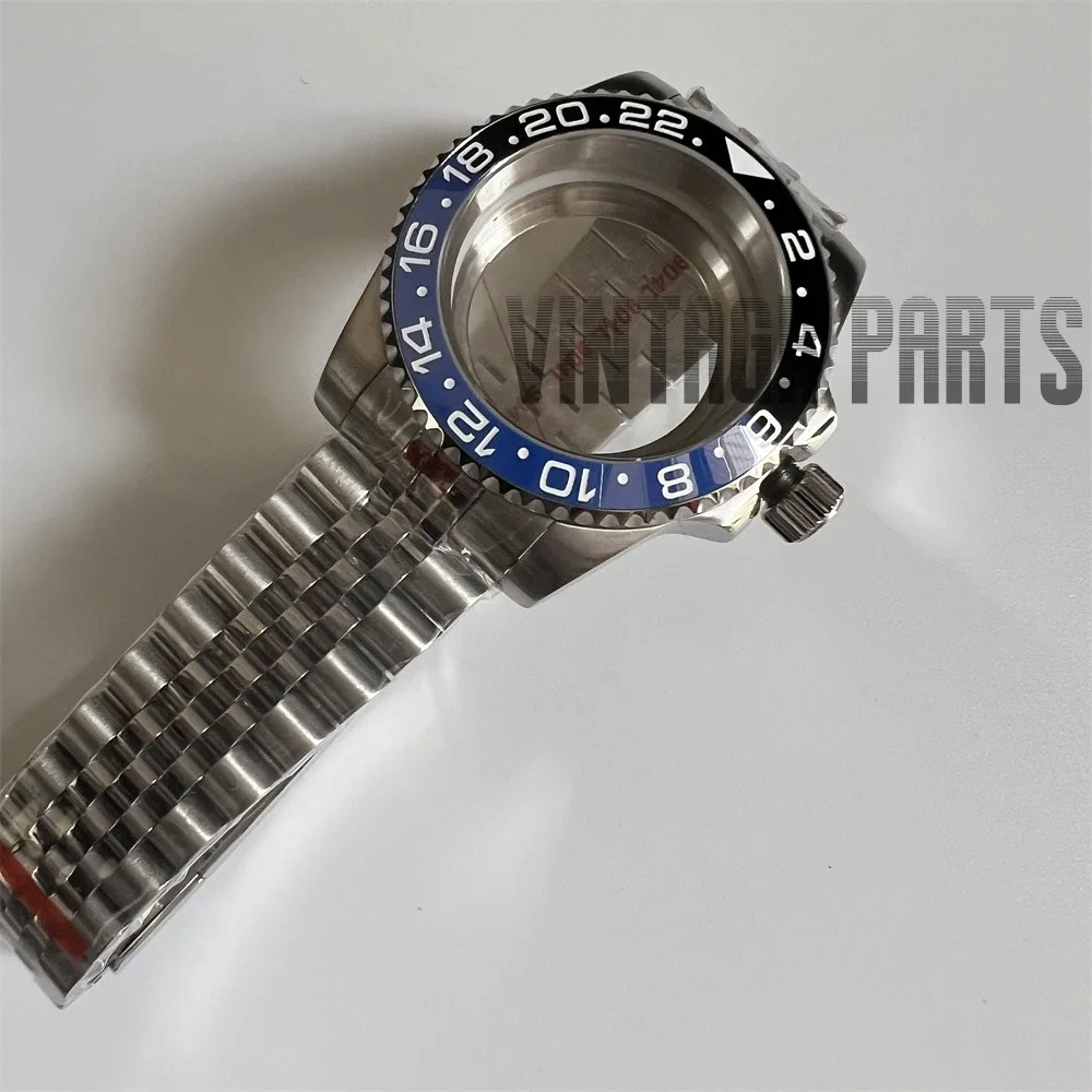 316L Stainless Steel 40mm watch case sapphire glass fit NH35 NH36 movement