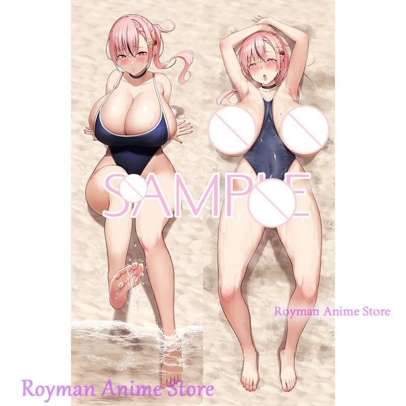 

Dakimakura huge breasts Girl Swimsuit Anime Double Sided Print Life size Body Pillow Cover Halloween Christmas Decoration