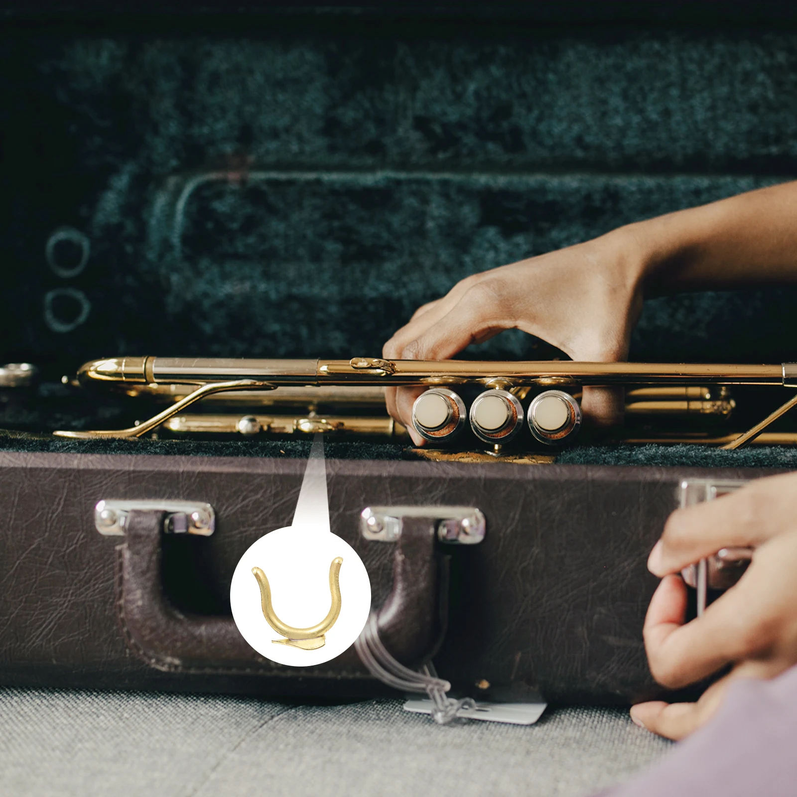 

Trumpet Finger Musical Instrument Accessory Durable Copper Part Replacement for Trumpet Part Back Cornet