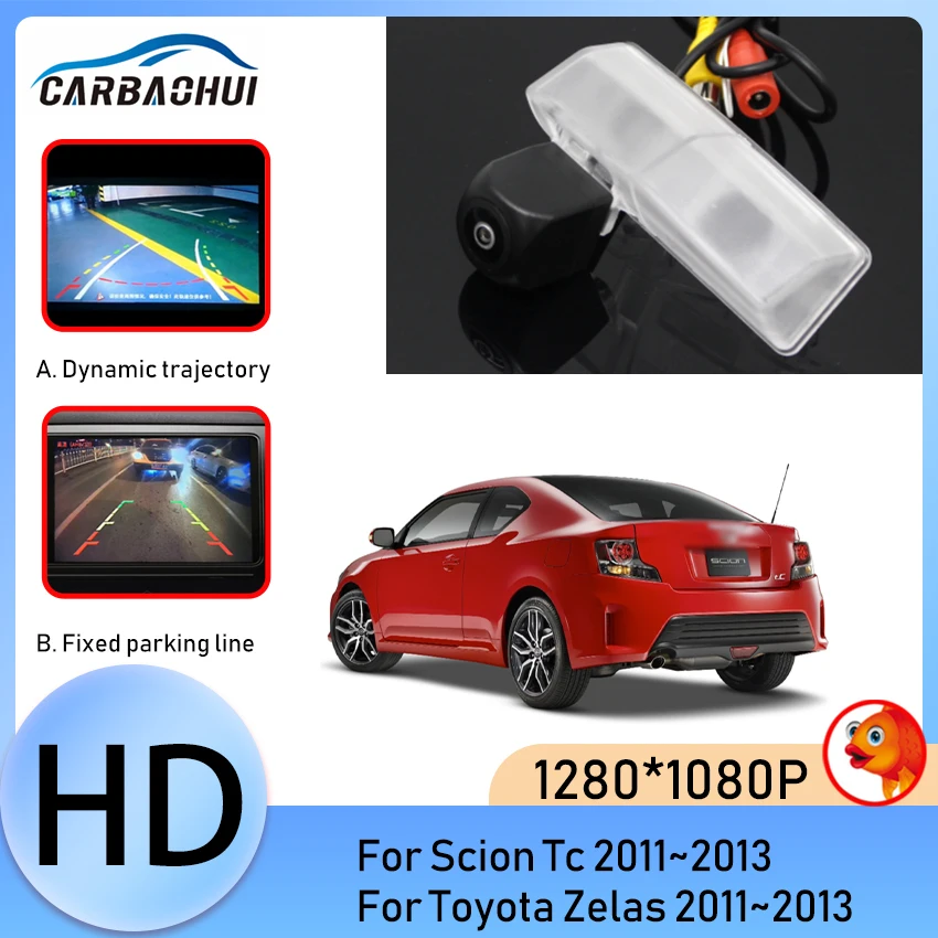 

Backup Rear View HD CCD camera Night Vision license plate camera For Scion Tc 2011 2012 2013 For Toyota Zelas 2011 2012 2013