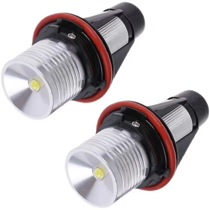 2 قطعة سيارة LED في Canbus 12V الأبيض E39 6W * 2 زاوية عيون مصباح تحديد أبعاد المركبة ل BMW E87 E39 M5 E60 E61 E63 E64 M6 E65 E66 E83 X3 E53 X5