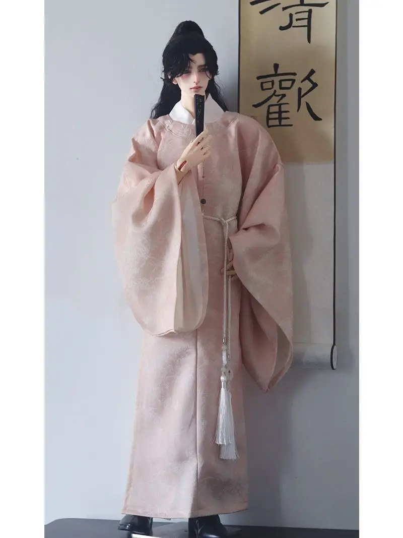 

1/3 Doll's Clothes Suit for 75cm Bjd Doll Hanfu Set Round Neck Clothing Dress Up Toys Play House Gift Doll Accessories, No Doll