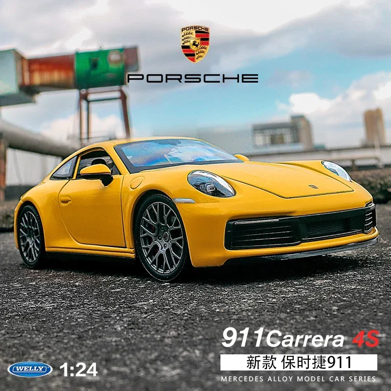 1:24 Porsche 911 Carrera 4S Simulator Toy Sports Car Model Car Diecast Alloy Metal Toy Car Childen Gift Collection B75