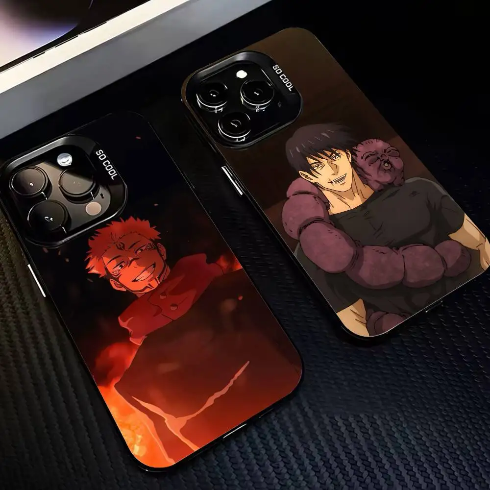 

J-Jujutsu K-Kaisen Choso Mobile Phone Case For iPhone17,16,15,14,13,12,11,Pro,MAX Gray Matte Silicone Black Cover