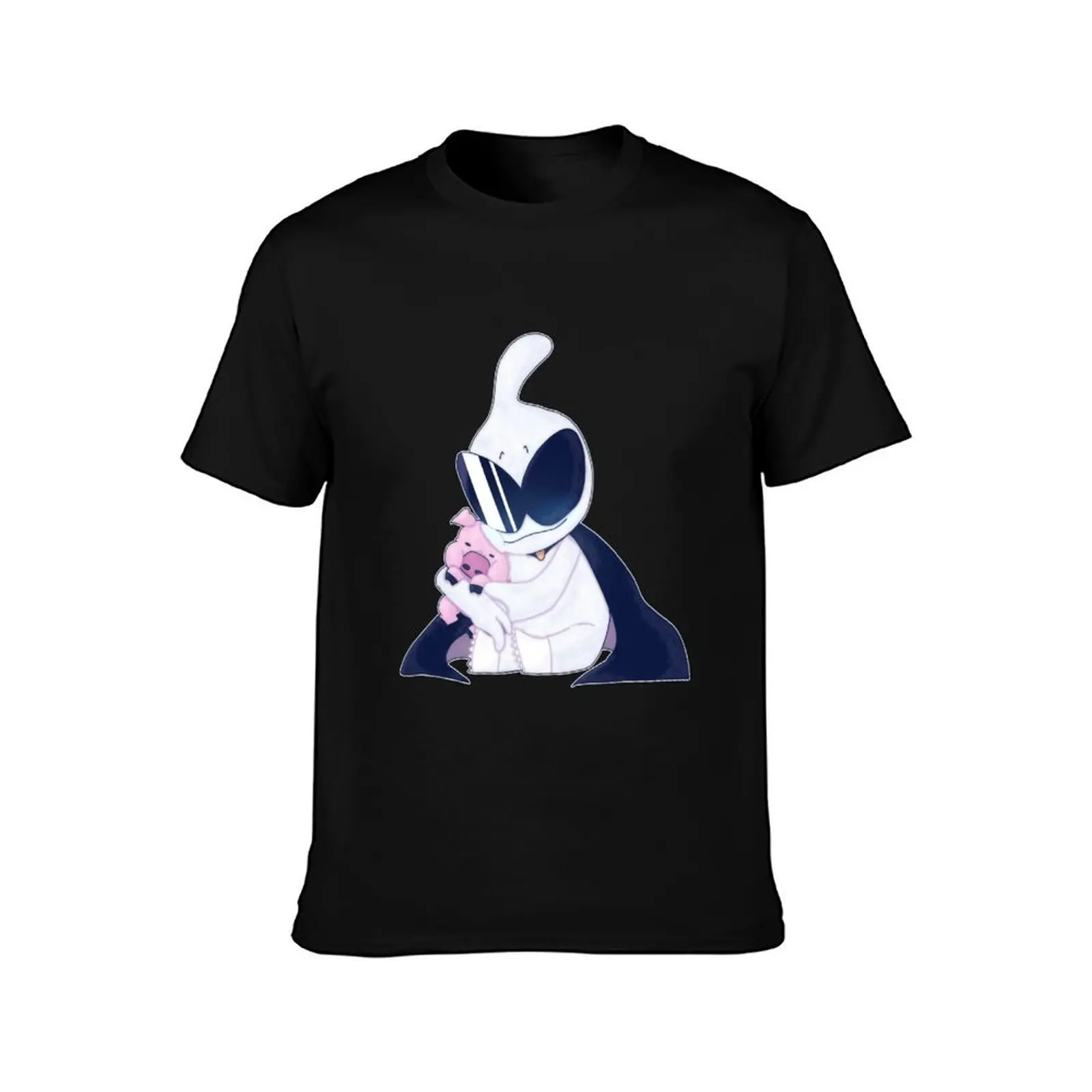 Orbulon holding pig (WarioWare) T-Shirt anime tshirt sublime plain t shirts men