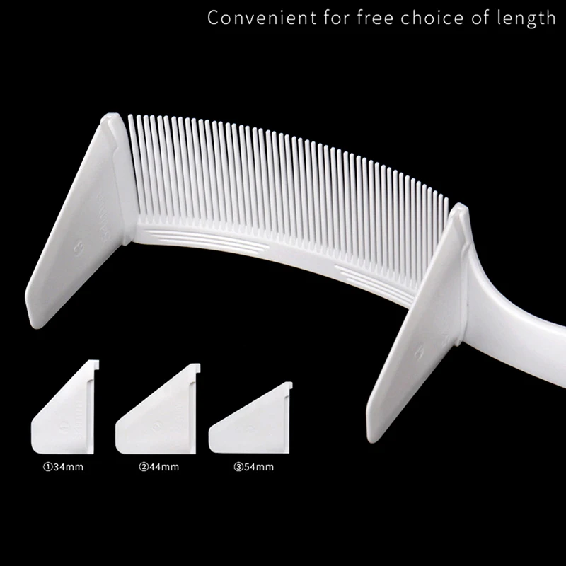 New Curved Shaver Hair Clipper Cutting Comb Barber Flat Top Comb With Ruler Anti-Static Salon Cutting Comb Hairdressing Brush