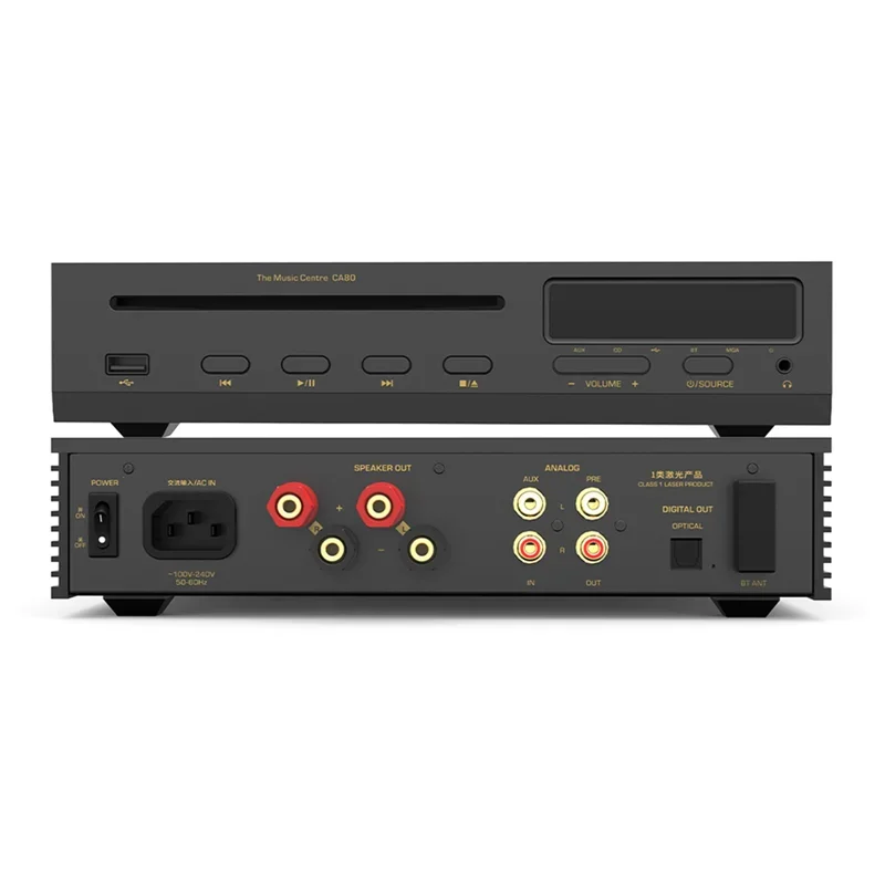 

TLF SHANLING CA80 MQA CD Player Drive Sanyo HD860 ES9219MQ DAC RT6863 LTA8092 AMP Chip Hi-RES Audio BT Input