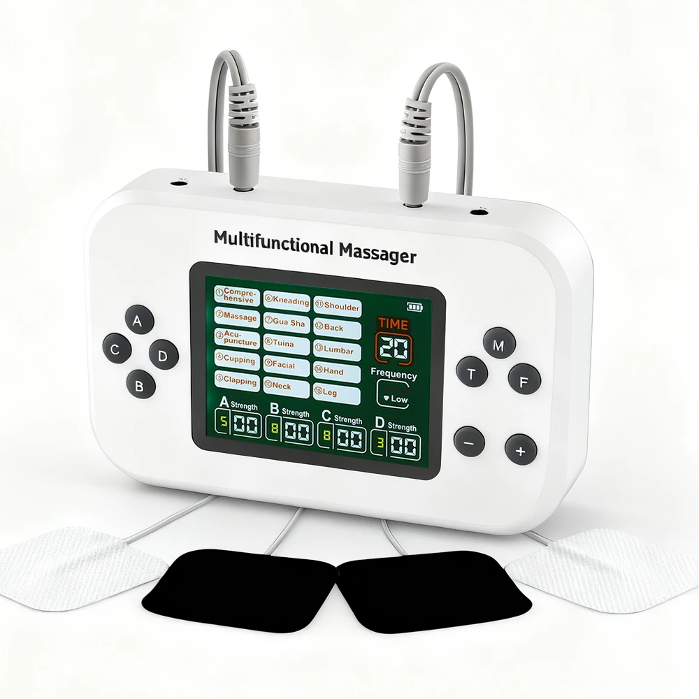 15Modes Gentle Electric EMS Digital Machine Muscle Stimulator Surface Care Massage Multi Gentle Vibration Body Muscle Relax Tool