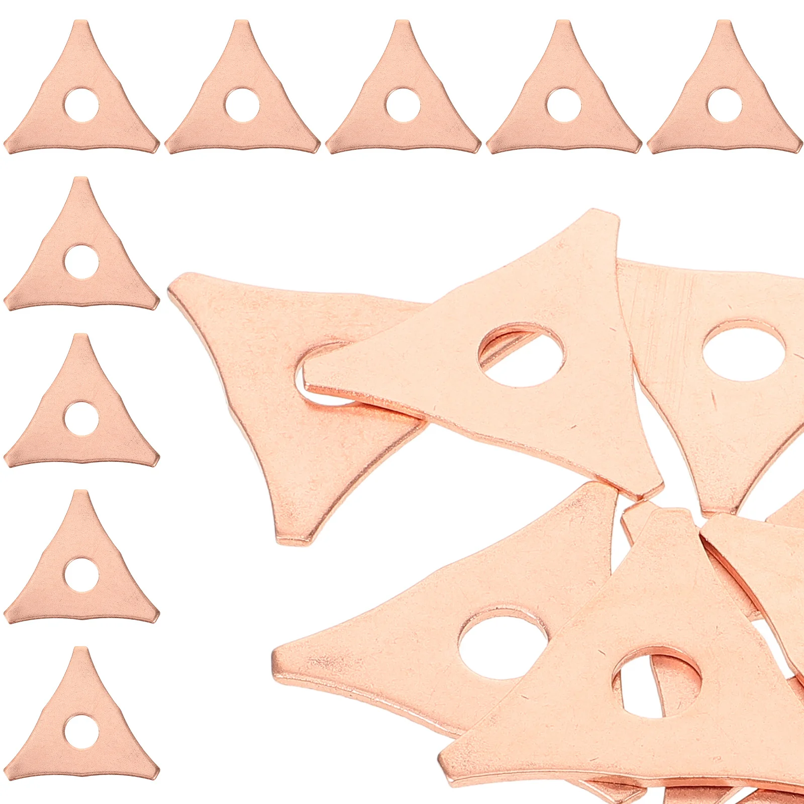 100 pcs Ring Penarik Lekukan Segitiga untuk Perbaikan Plat Logam, Alat Las Titik Panel Bodi Mobil, Penarik Lekukan, Peralatan Otomotif