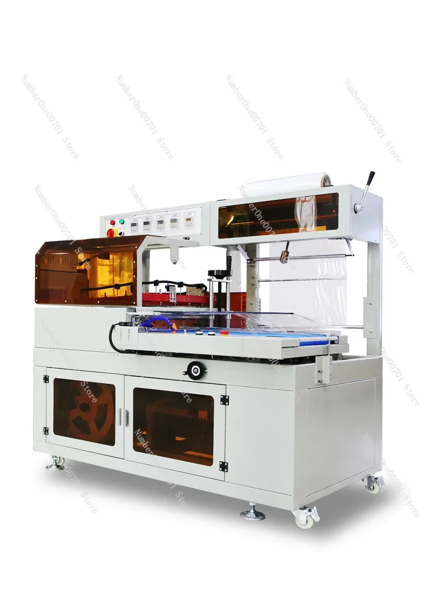Automatic L-TypeSealing And Cutting Machine PE Plastic-Envelop Machine Heat Shrink Film Tea Gift Box Outer Packaging Transparent