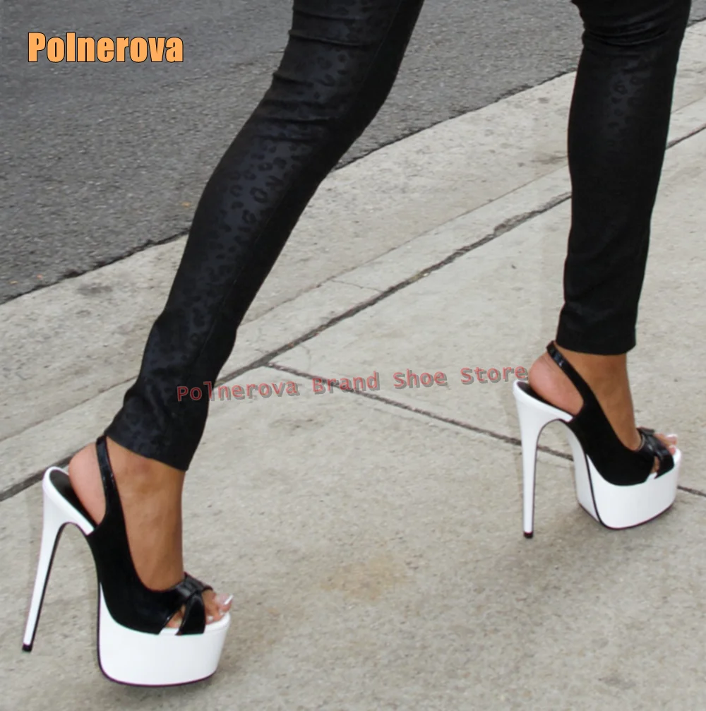 

Zebra Stripe Platform Sexy Sandals Open Toe Back Strap Slingback Shallow Fashion Spicy Girl Party High Heels 2026 Summer Dress