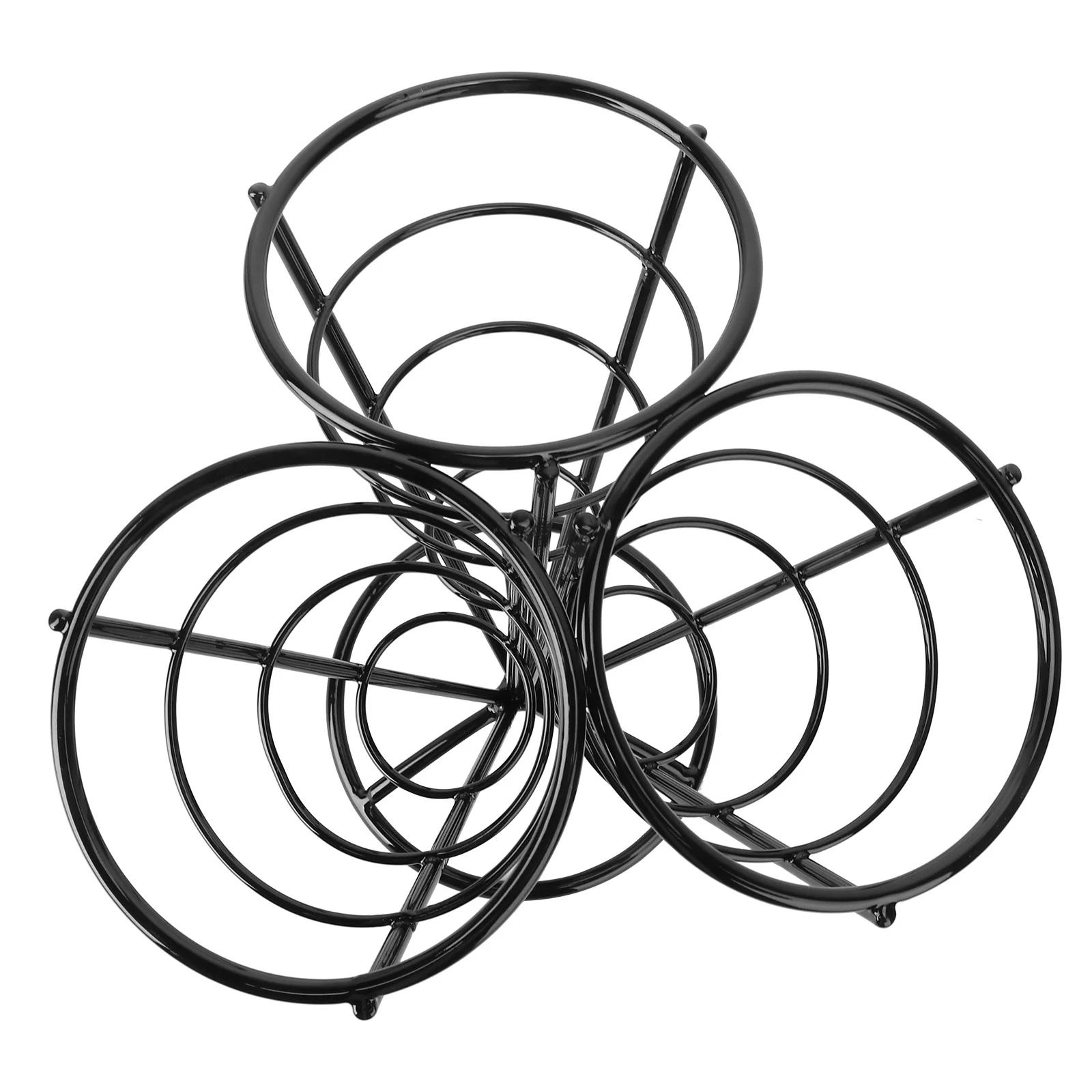 

1Pcs Black French Fries Cone Stand Mesh Food Holder Stable Serving Rack French Fries Stands Appetizer Rack