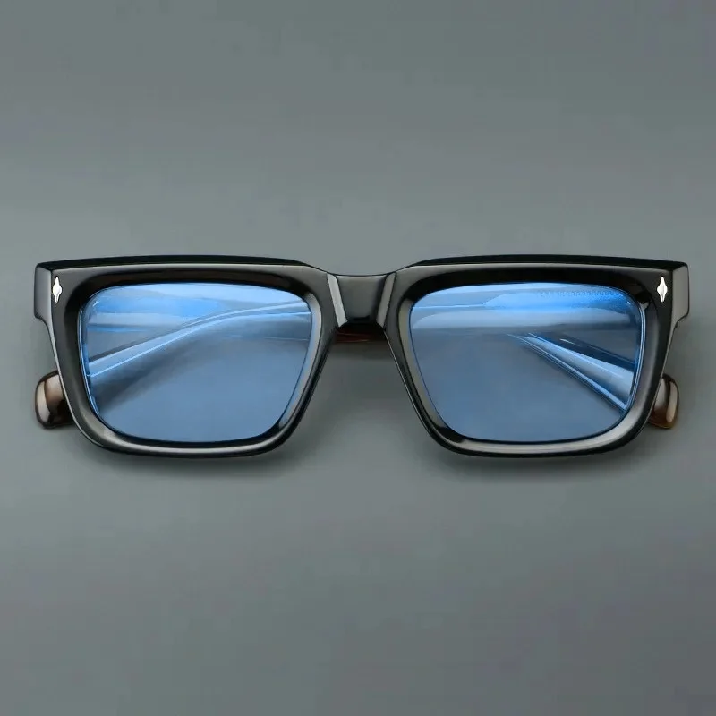 

Sunglasses Luxury Good Quality Acetate Male Square Frame Sun Glass Handmade Tortoise UV400 Gafas