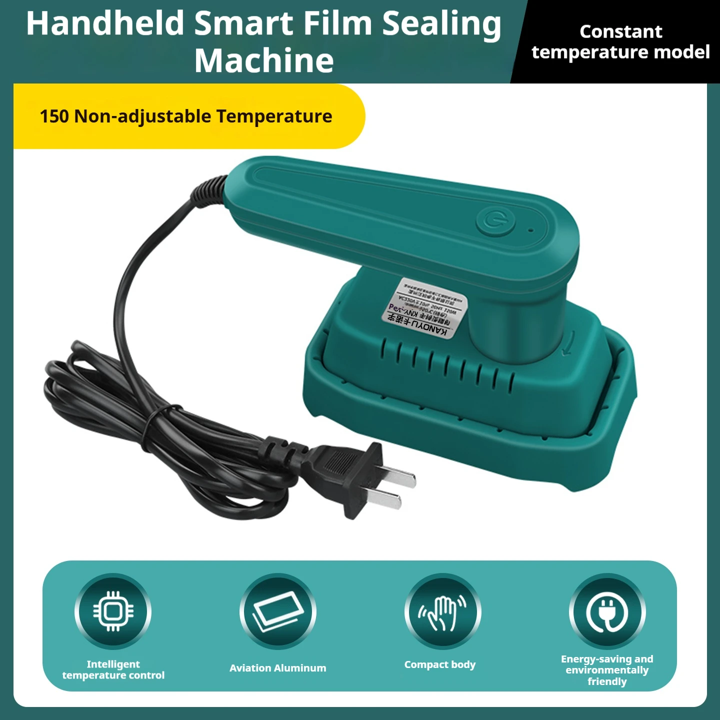 Mini handheld constant-temperature heat shrink film hot stamping machine, gift box sealing and plastic sealing machine