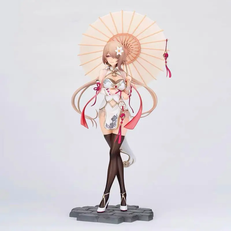 Rita Huanxisha Ancient Style Collapses Three Anime Hand-Made Model Decorations Two-Dimensional Umbrella Standing Cheongsam