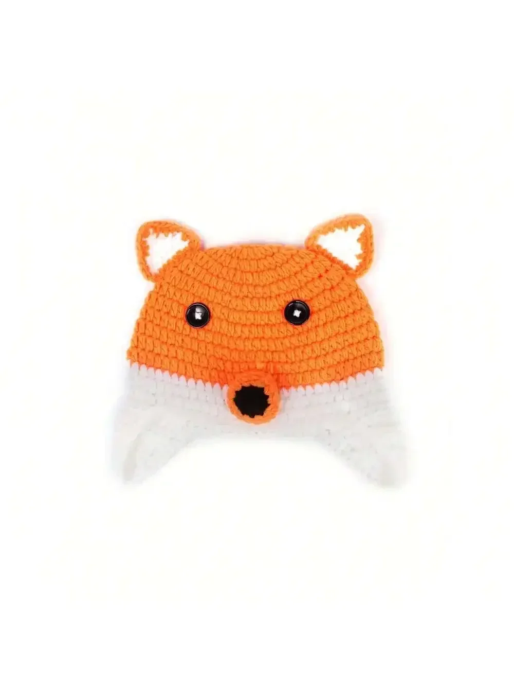 Animal Style Newborn Baby Crochet Knitted Fox Costumes Baby Photography Props Handmade Photo Outfit Baby Session Clothes