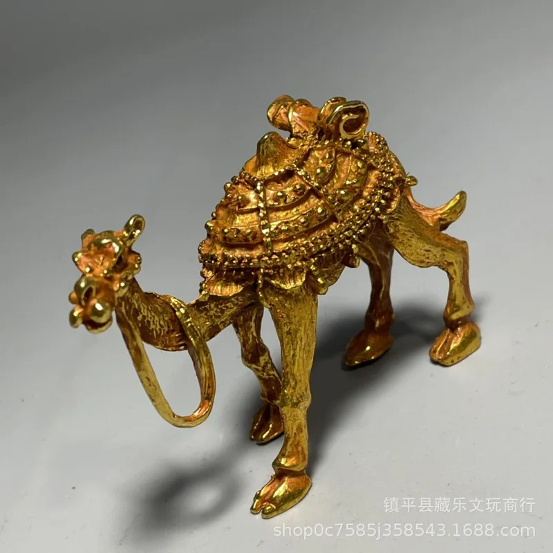 Gilded Desert Camel Dune Tourist Attraction High-end Small Home Decorative Ornament