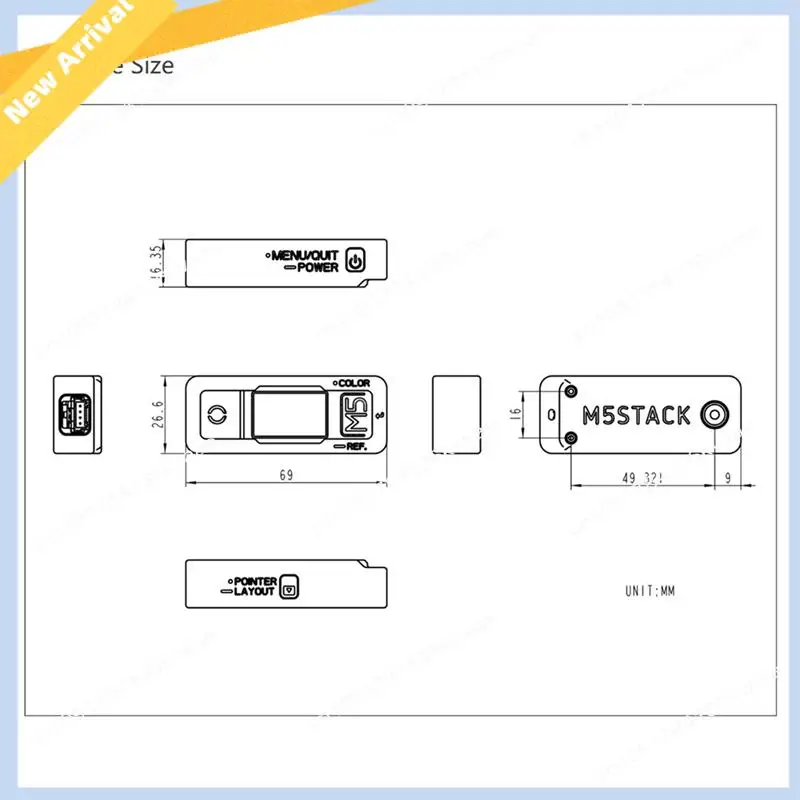 M01K M5stack T-Lite Thermal Camera Development Kit With MLX90640 Sensor Enhanced Infrared Imaging For DIY Projects