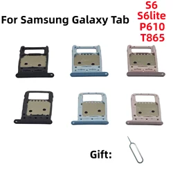 New Micro Tablet PC SIM Card SD Card Adapter Tray chip slot drawer Holder For Samsung Galaxy TAB S6 S6lite T865 T860 P610 P615C