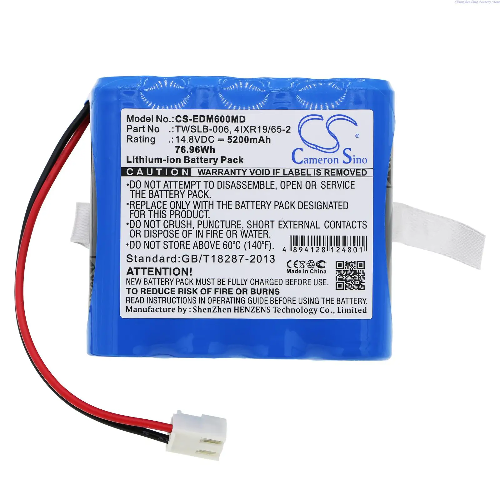 Cameron Sino 5200mAh/6800mAh Medical Battery 4IXR19/65-2,TWSLB-006, HYLB-854 for EDAN F6, F9 + Tool and Gifts