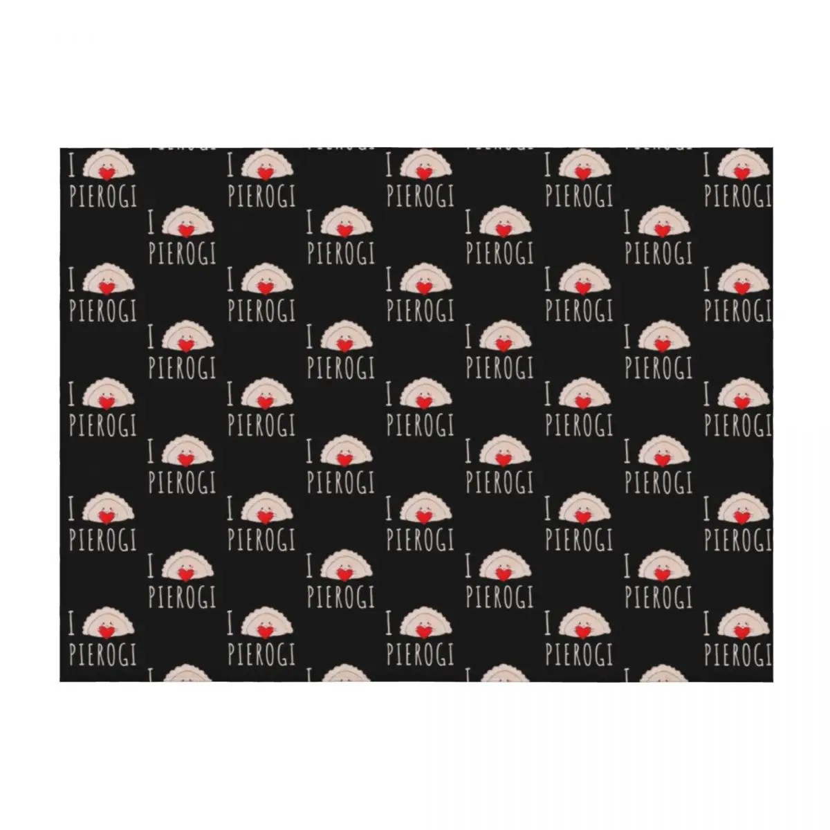 

I heart pierogi Throw Blanket Single Flannels blankets and throws Camping Blankets