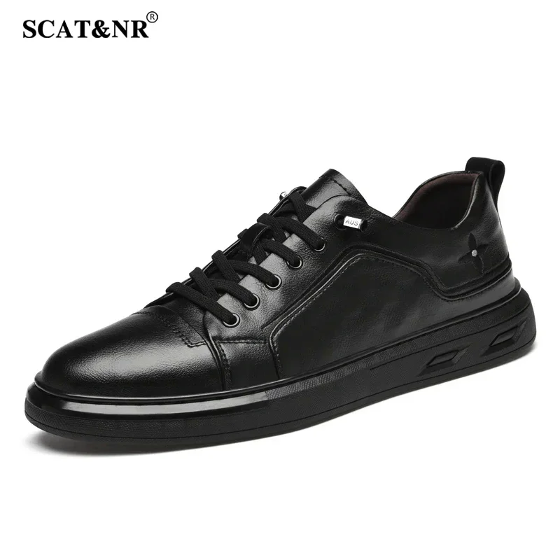 Spring New Men shoes casual shoes genuine leather shoes sneakers heightening ayakkabı work luxury