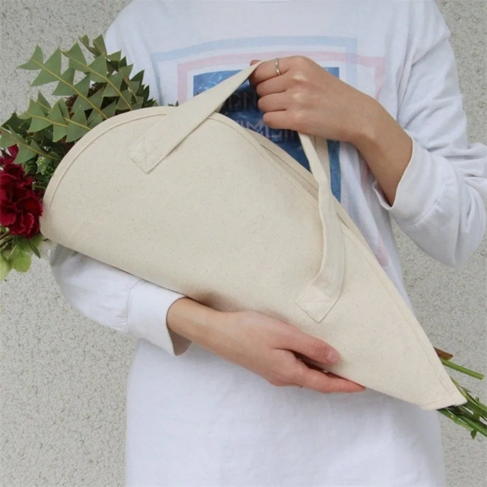 Thickened Flower Wrapping Bag with Handle Hanging Bouquet Packaging Bags Portable Reusable Flower Carrying Bag Mother's Day