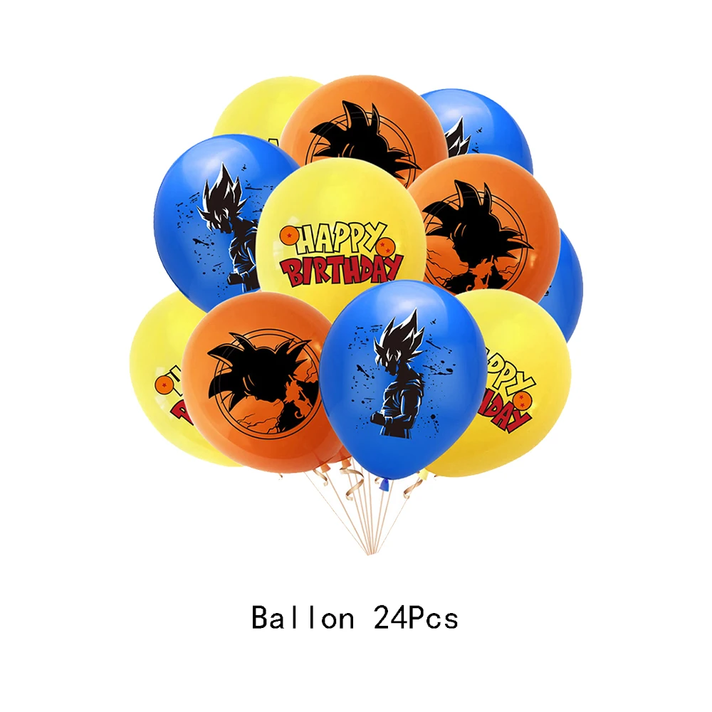 Dragon Ball Sun Wukong Decorative Balloons For Party Birthday Decoration Boy Favor Party Supplies Anime Figure Latex Foil Globos