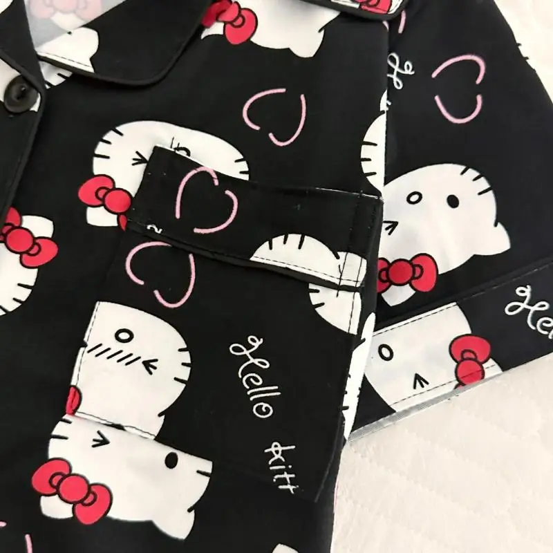 

Sanrio детские шорты с короткими рукавами, 2 шт., новые стильные шорты для девочек, летние модные пижамы с героями мультфильмов, средние и большие детские пижамы