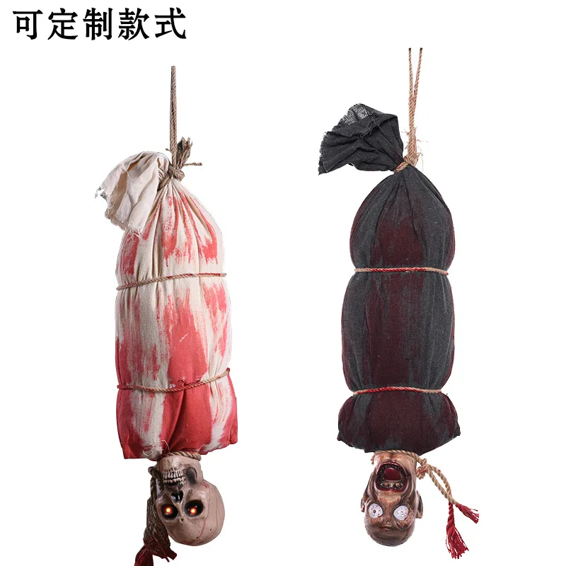 

Halloween voice-activated induction big hanging blood cloak eye-popping haunted house bar scene