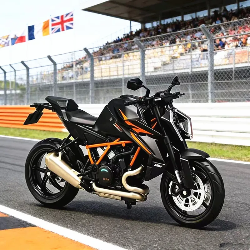 

Новинка: Масштабная модель мотоцикла KTM RC 1390 (1:12) из сплава, литая под давлением, коллекционная металлическая машинка, игрушка для детей, подарок