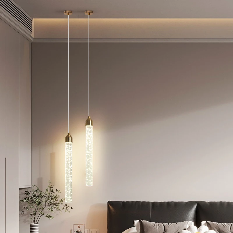 Luxury Crystal Pendant Light with Gold Fixtures Crystal Hanging Lamp  for Living Room Bedroom Dining Room Modern Home Decor