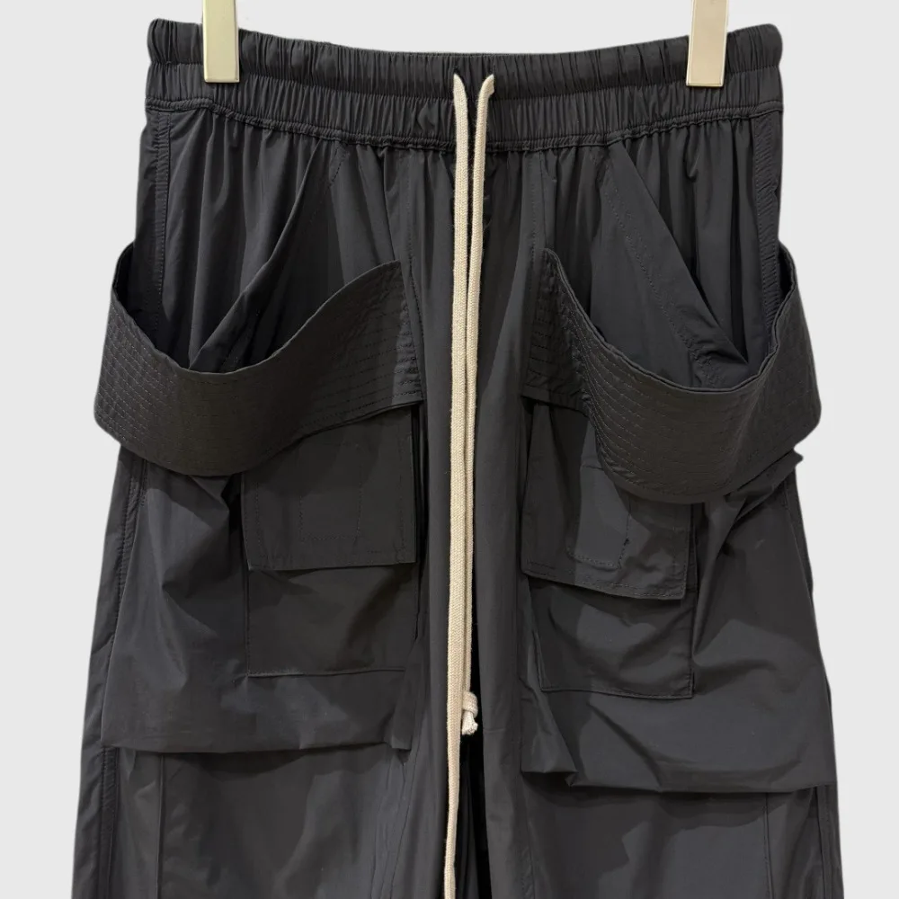 High Street Dark Ro Shorts Men's Elastic Waist Multiple Pockets Loose Casual Summer Shorts Mens Clothing