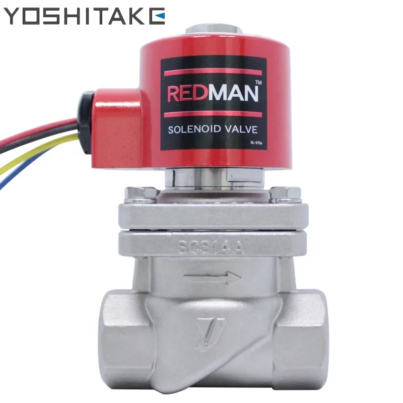 Wholesale Japan YOSHITAKE DP-100 DN10 DN15 DN20 AC110V AC220VNormally Closed Stainless Steel Solenoid Valve For Steam Air Water