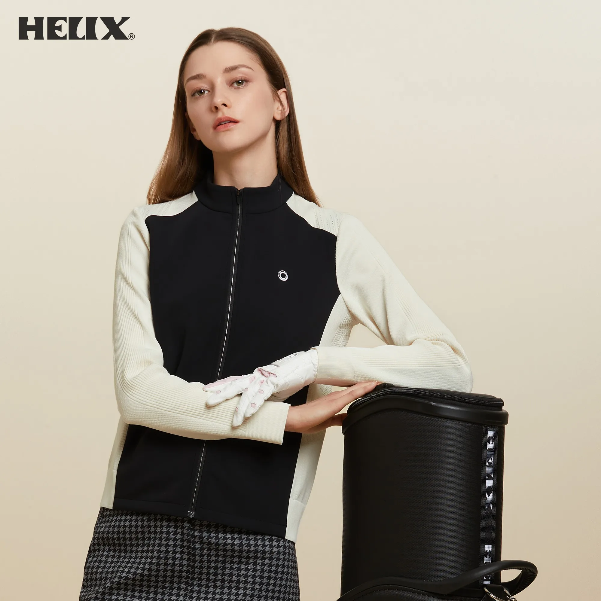 

HELIX Women's Knitted Golf Jacket Warm Lightweight Full Zip Golf Coat Golf Wear Women 2025 Cardigan Sweater