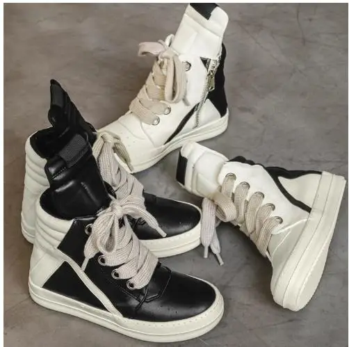 High-top Long Boots, Men's Autumn and Winter Shoes, High Street Niche Retro Motorcycle Versatile Sports Casual Sneakers
