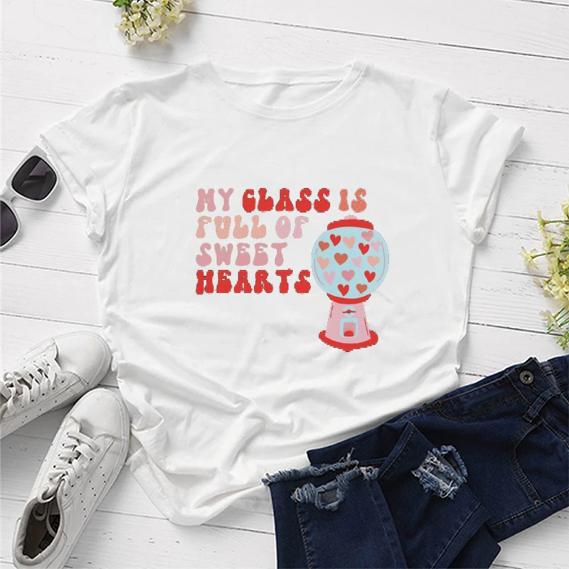 Teachers Valentine's Sweatshirt  My Class Is Full Of Sweet Hearts  Valentines Day Gift  gift for teacher  y2k aesthetic