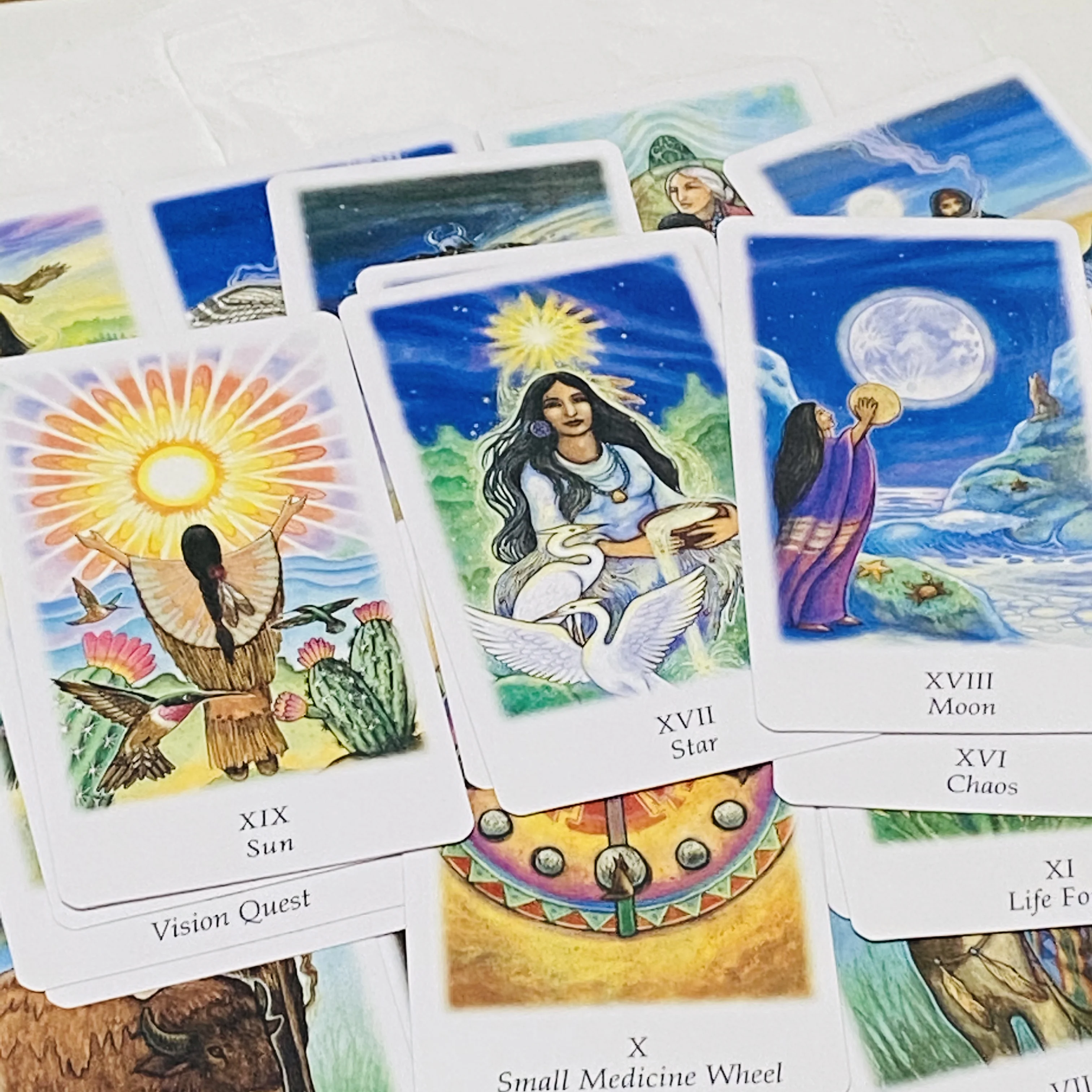 Vision Quest Tarot Cards A 78 DecK Enlish rophecy Divination Deck Table game Family Party Board Fate Card Wait Game