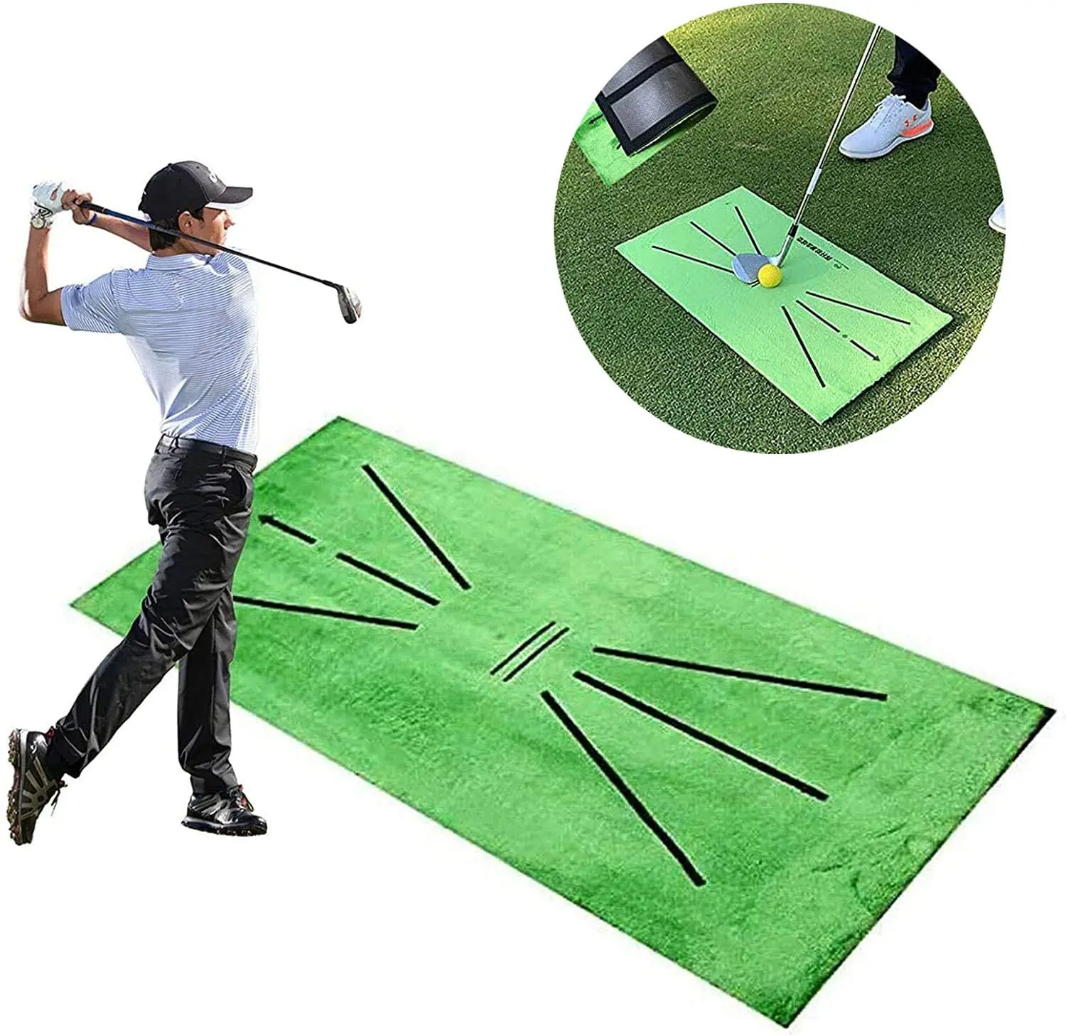 tapis-d'entrainement-de-golf-artificiel-2026-direct-usine-pour-swing-et-putting-30x60cm-avec-coussin-en-caoutchouc-mousse-a-cellules-fermees-de-10mm-favorise-les-ventes