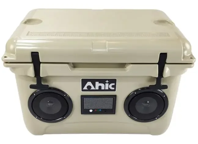 Portable OEM Rotomolded 35L Speaker Cooler Box Radio Ice Chest For Camping