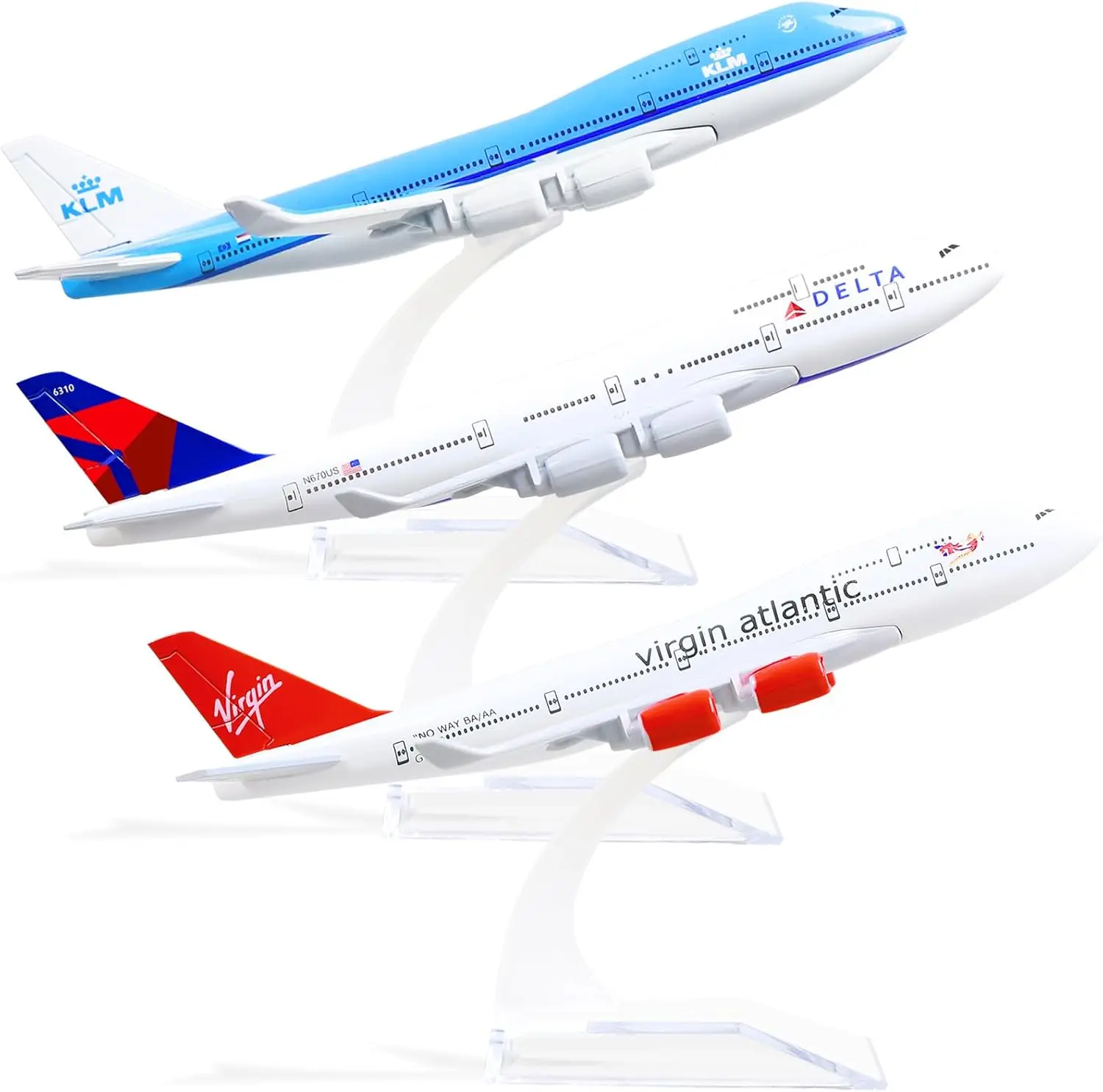 

1/400 scale Plane Model B747 Series Diecast Metal Airplane Model with Stand wheel for Aviation Enthusiasts Gift, Desktop Display