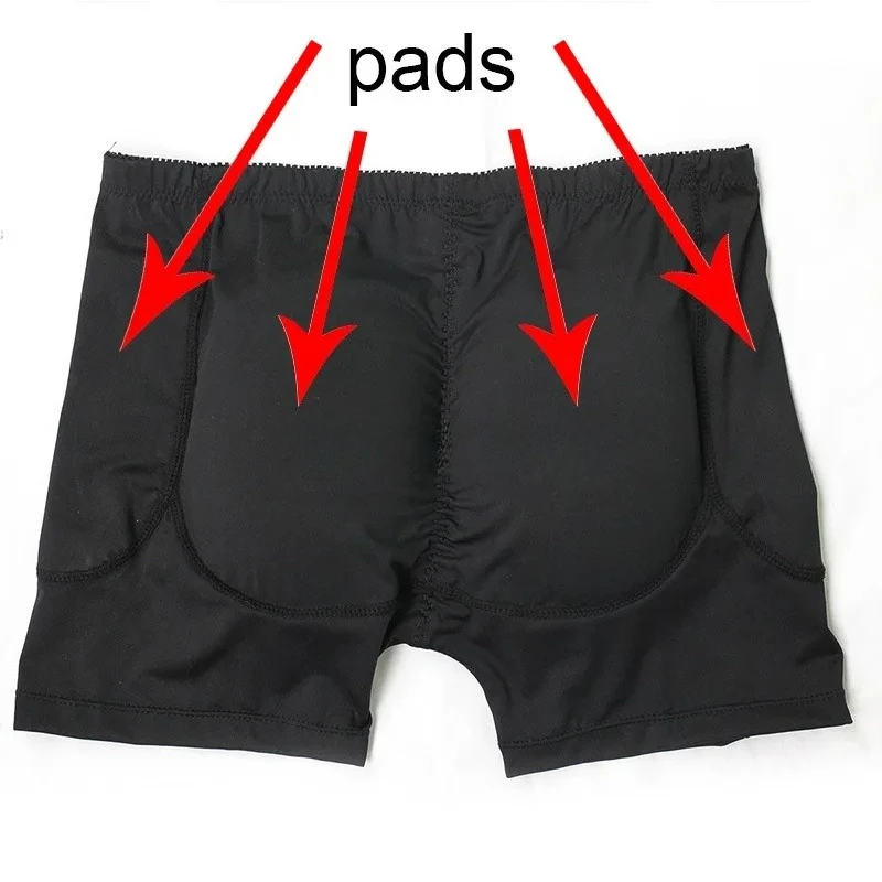 Men's Underwear Boxer Briefs Padded Shaper Shorts Body Shaper Enhance Butt Lifter Shapewear with Removable Padded Size S-6XL