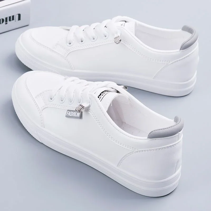 Women Sneakers  Vulcanize Shoes Spring Autumn Breathable Flats Solid Color Mesh Shoes Young Woman Casual White Shoes