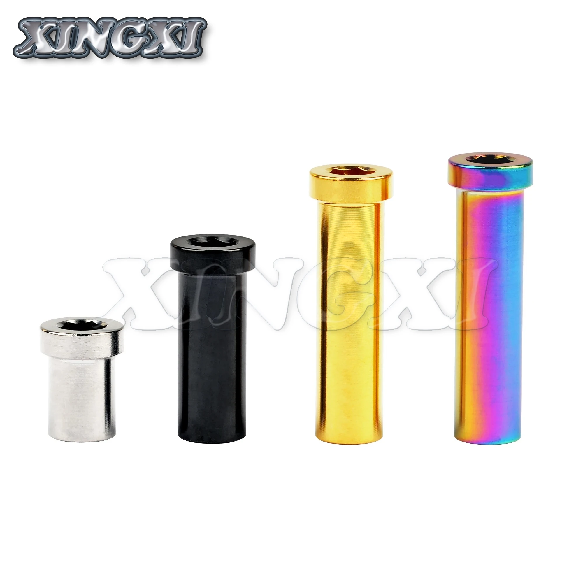 Xingxi Titanium Ti GR5 13mm 15mm 17mm 23mm 25mm 31.5mm 33mm 35mm Recessed Bicycle Brake Bolts Clamp Nut for MTB/Road Bike