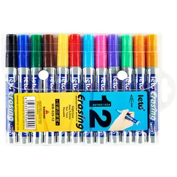 POP 8/12 Color Erasable Whiteboard Markers Set Refillable Safety Non-Toxic High Capacity for Office Conferencing Educational Use