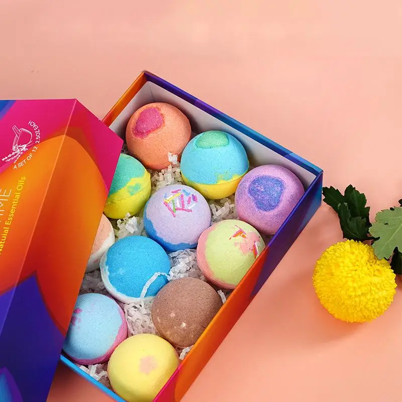 Kule do kąpieli sól do kąpieli hotel gospodarstwo domowe wybuchowe kule do kąpieli sól do kąpieli do moczenia stóp zestaw 12 kul do kąpieli z efektem piany