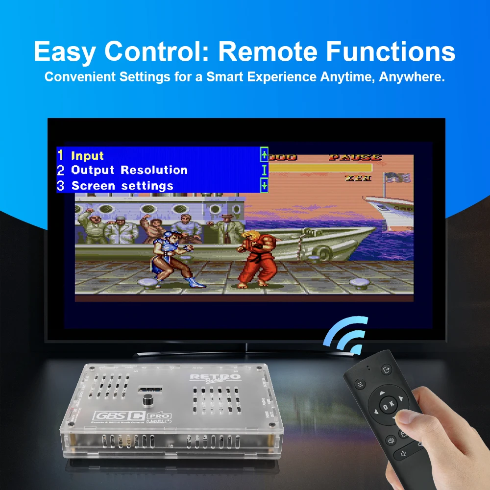 RetroScaler GBS Control Pro GBSC Video Konverter RGBS VGA Scart Ypbpr Signal Composite S-Vdieo zu HDMI Für Retro Spielkonsole